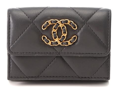 CHANEL スモール フラップ ウォレット グレー (CHANEL/カード .